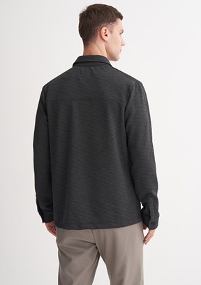CAZADOR Caz 5349 Erkek Antrasit Polo Yaka Sweatshirt