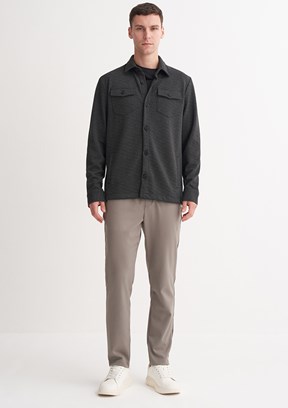 CAZADOR Caz 5349 Erkek Antrasit Polo Yaka Sweatshirt