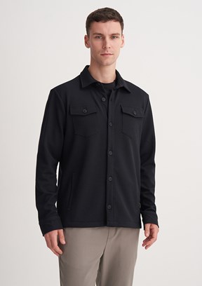 CAZADOR Caz 5349 Erkek Lacivert Polo Yaka Sweatshirt