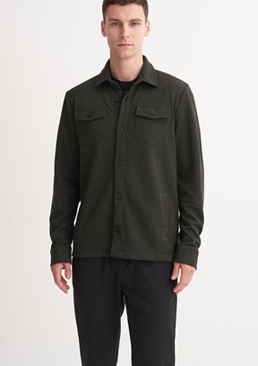 CAZADOR Caz 5349 Erkek Yeşil Polo Yaka Sweatshirt
