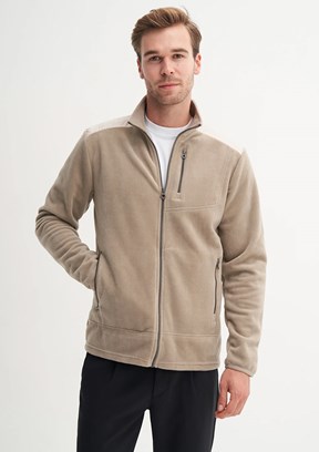 CAZADOR Caz 5365 Erkek Bej Dik Yaka Sweatshirt