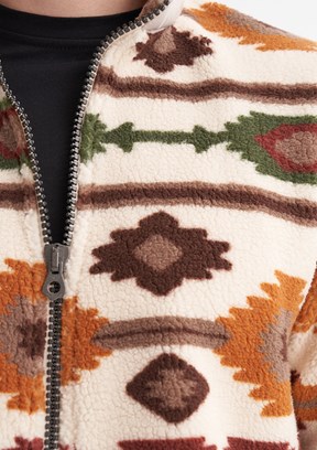 CAZADOR Caz 5392 Erkek Beyaz Dik Yaka Sweatshirt