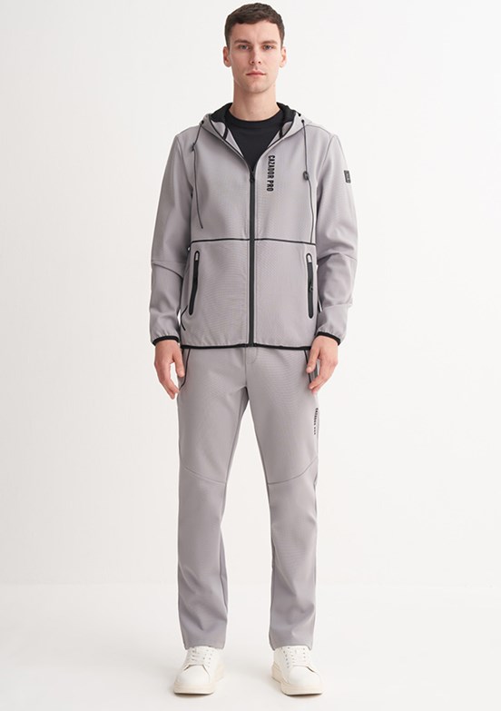 CAZADOR Caz 5397 Erkek Gri Kapüşonlu Sweatshirt