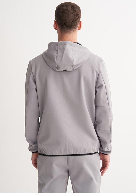 CAZADOR Caz 5397 Erkek Gri Kapüşonlu Sweatshirt
