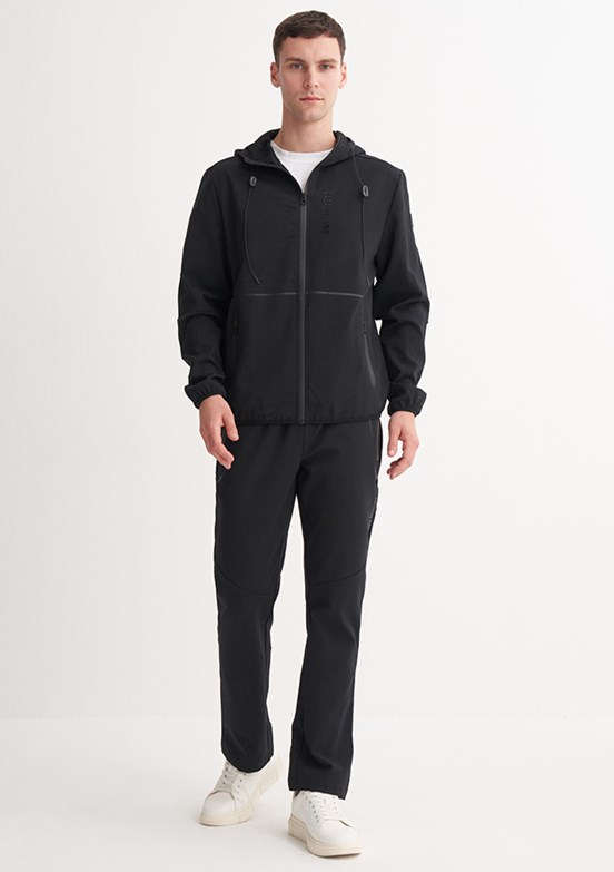 CAZADOR Caz 5397 Erkek Siyah Kapüşonlu Sweatshirt