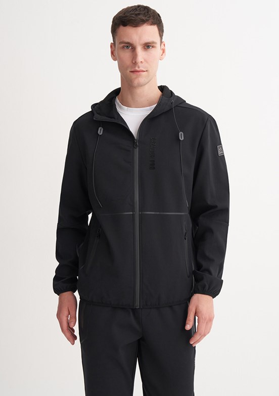 CAZADOR Caz 5397 Erkek Siyah Kapüşonlu Sweatshirt