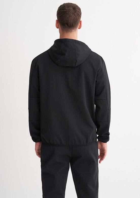 CAZADOR Caz 5397 Erkek Siyah Kapüşonlu Sweatshirt