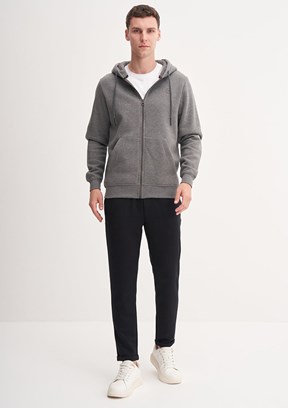 CAZADOR Caz 5617 Erkek Antrasit Kapüşonlu Sweatshirt