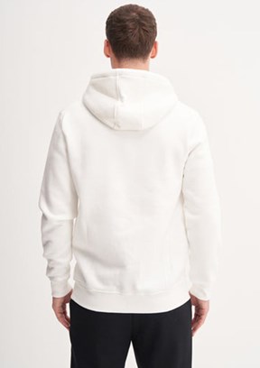 CAZADOR Caz 5617 Erkek Beyaz Kapüşonlu Sweatshirt