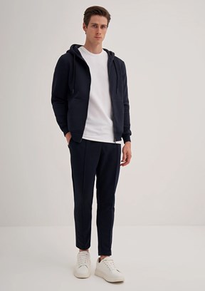 CAZADOR Lacivert Erkek Kapüşonlu Sweatshirt