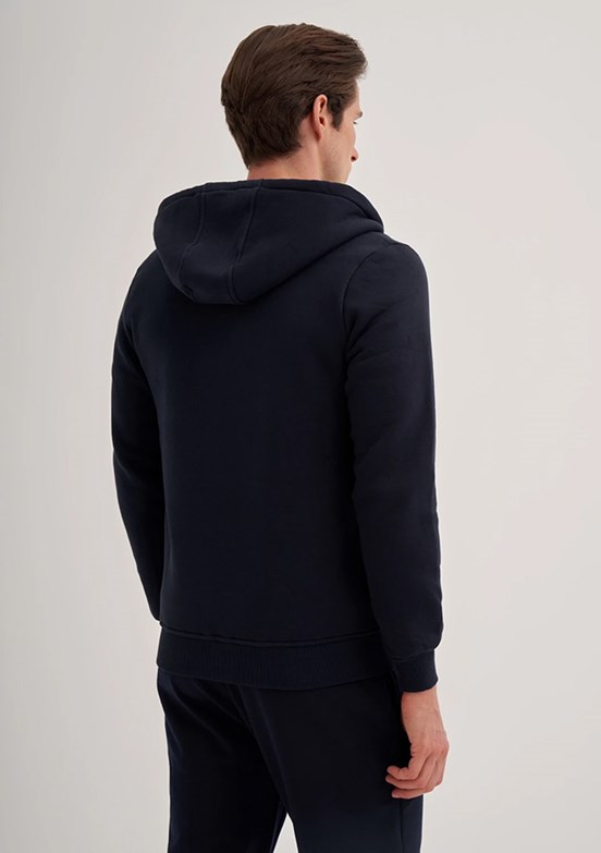 CAZADOR Lacivert Erkek Kapüşonlu Sweatshirt