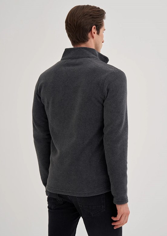 CAZADOR Caz 5633 Erkek Antrasit Dik Yaka Sweatshirt