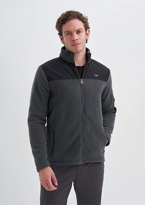 CAZADOR Caz 5638 Erkek Antrasit Dik Yaka Sweatshirt