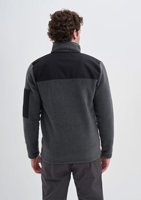 CAZADOR Caz 5638 Erkek Antrasit Dik Yaka Sweatshirt