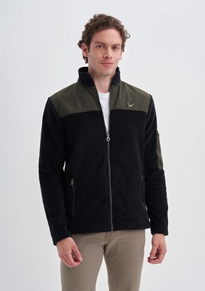 CAZADOR Siyah Erkek Dik Yaka Sweatshirt