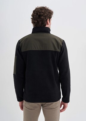 CAZADOR Siyah Erkek Dik Yaka Sweatshirt