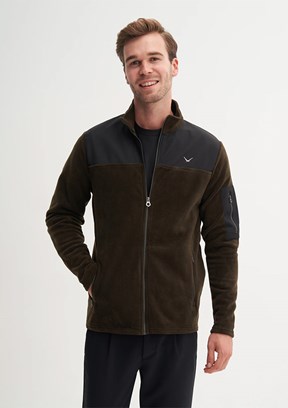 CAZADOR Yeşil Erkek Dik Yaka Sweatshirt