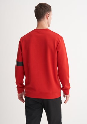 CAZADOR Caz 5326 Erkek Kirmizi Bisiklet Yaka Sweatshirt