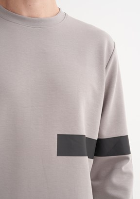 CAZADOR Caz 5326 Erkek Gri Bisiklet Yaka Sweatshirt