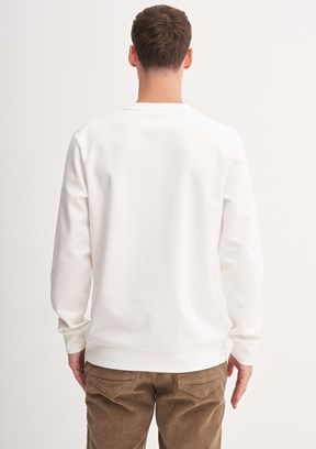 CAZADOR Caz 5327 Erkek Bej Bisiklet Yaka Sweatshirt