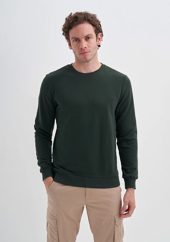CAZADOR Caz 5610 Erkek Çok Renkli Bisiklet Yaka Sweatshirt