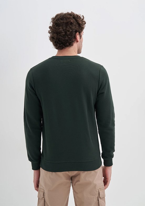 CAZADOR Caz 5610 Erkek Çok Renkli Bisiklet Yaka Sweatshirt