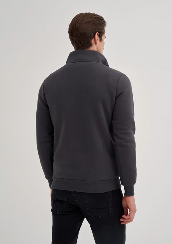 CAZADOR Antrasit Erkek Dik Yaka Sweatshirt