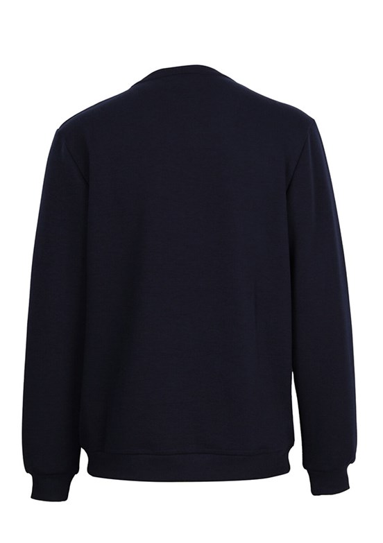CAZADOR Caz 5352 Erkek Lacivert Bisiklet Yaka Sweatshirt