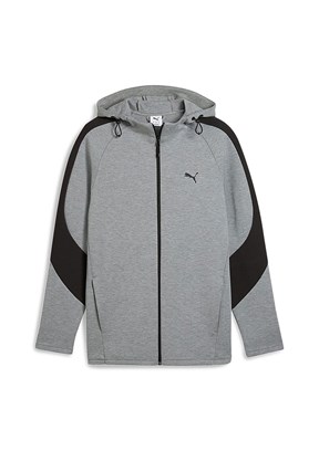PUMA Evostripe Core - 63152903 Erkek Gri Kapüşonlu Sweatshirt