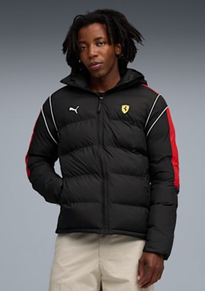 PUMA Siyah Erkek Ferrari MT7 Ecolite Şişme Mont