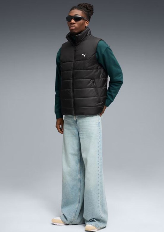 PUMA Ess Padded Vest - 68266301 Erkek Siyah Şişme Yelek
