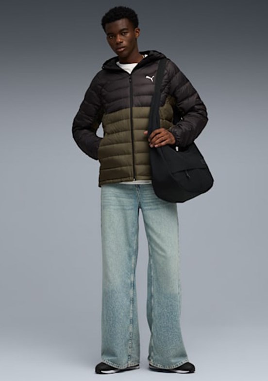 PUMA Yeşil Erkek Hooded Down Kapüşonlu Ceket