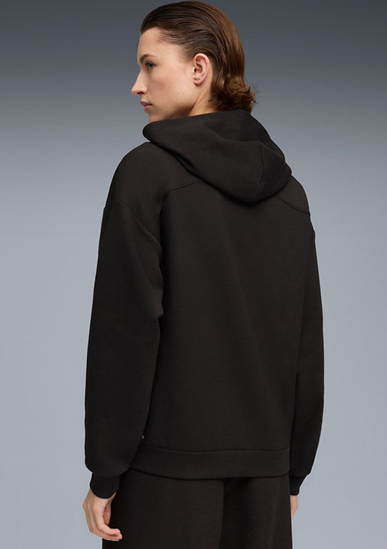 PUMA Siyah Kadın Fermuarlı W Cloudspun Kapüşonlu Sweatshirt