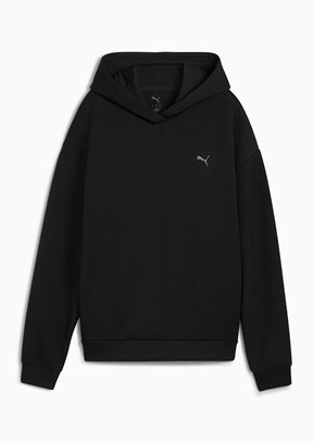 PUMA Siyah Kadın Fermuarlı W Cloudspun Kapüşonlu Sweatshirt