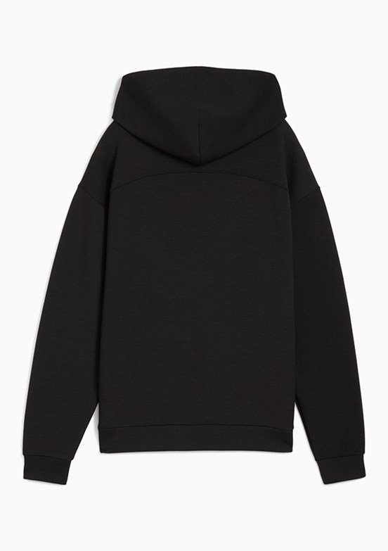 PUMA Siyah Kadın Fermuarlı W Cloudspun Kapüşonlu Sweatshirt