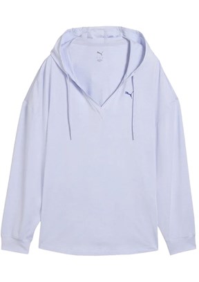 PUMA Cloudspun - 52746088 Kadın Beyaz Fermuarlı Kapşonlu Sweatshirt