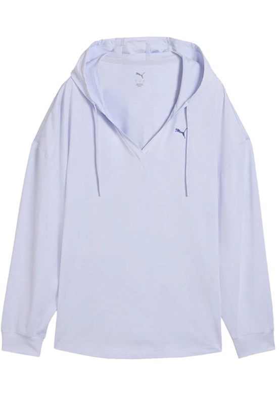 PUMA Cloudspun - 52746088 Kadın Beyaz Fermuarlı Kapşonlu Sweatshirt