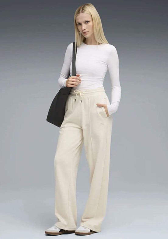PUMA Beyaz Kadın Class High-Waist Eşofman Altı