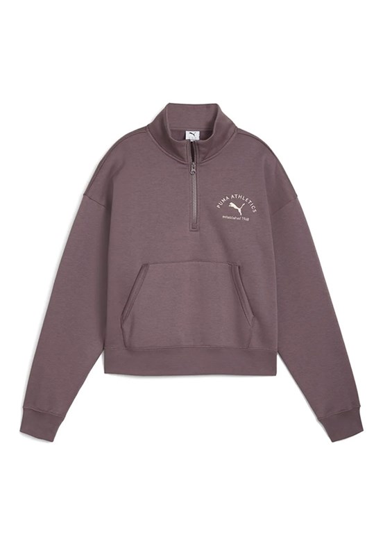 PUMA Çok Renkli Kadın Class Half-Zip Kapüşonsuz Sweatshirt