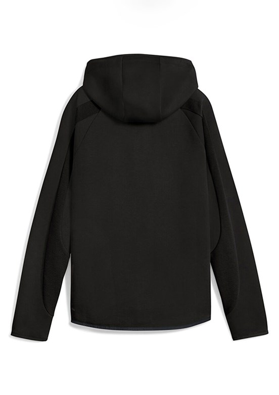 PUMA Siyah Kadın Evostrıpe Full-Zip Kapüşonlu Sweatshirt