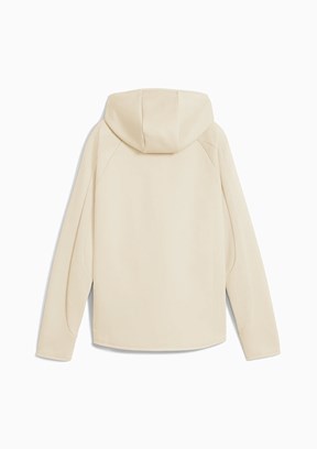 PUMA Beyaz Kadın Evostrıpe Full-Zip Kapüşonlu Sweatshirt