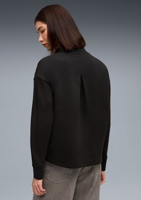 PUMA Siyah Kadın Her Relaxed Baskılı Sweatshirt