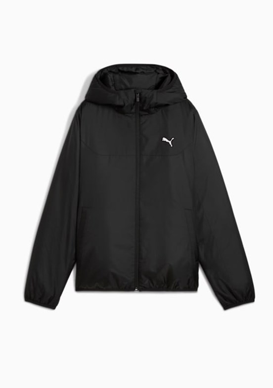 PUMA Siyah Kadın Ess Light Padded Kapüşonlu Mont