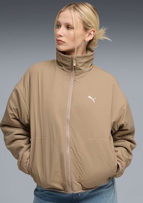 PUMA Beyaz Kadın Reversible Sherpa Mevsimlik Ceket