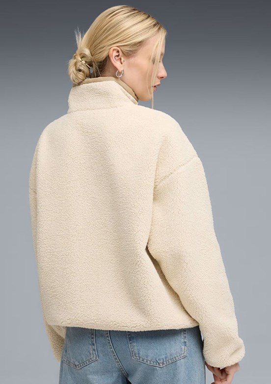 PUMA Beyaz Kadın Reversible Sherpa Mevsimlik Ceket