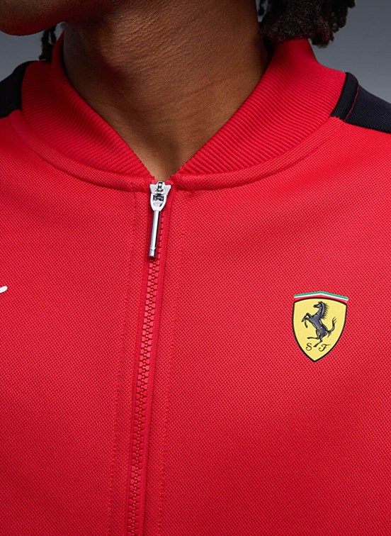 PUMA Ferrari Mt7 Track - 63276402 Erkek Çok Renkli Kapüşonsuz Ceket