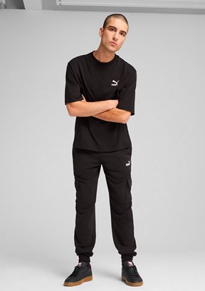 PUMA Essential No. 1 Logo - 68266101 Erkek Siyah Eşofman Altı