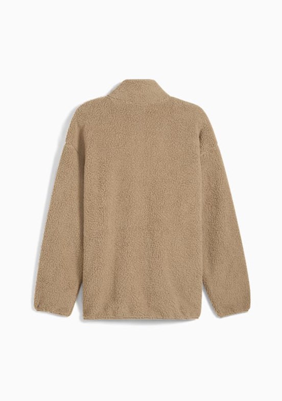 PUMA Ess Elevated Sherpa Ful-Zip - 68825955 Erkek Kahverengi Fermuarlı Kapşonlu Sweatshirt