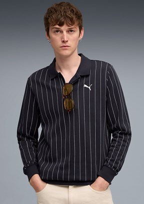 PUMA Lacivert Erkek Class Polo Tr Polo Yaka Sweatshirt