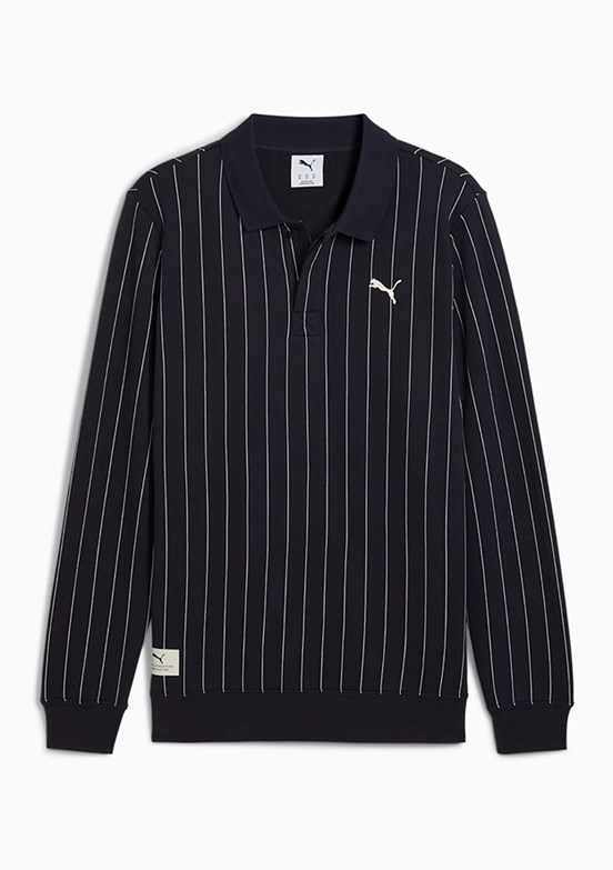 PUMA Lacivert Erkek Class Polo Tr Polo Yaka Sweatshirt